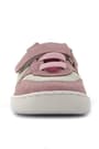 Rakerplus Bob Hakiki Deri Pudra Pembe Barefoot Cırtlı Lastikli Bebek Sneaker Ayakkabı R840-PUP.25