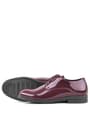 Rakerplus Claret Red Pattent Leather Lace up Oxford Kids Okul Shoes 3020-BORR-B.26
