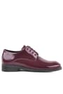 Rakerplus Claret Red Pattent Leather Lace up Oxford Kids Okul Shoes 3020-BORR-B.26