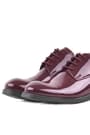 Rakerplus Claret Red Pattent Leather Lace up Oxford Kids Shoes 3020-BORR-B.36