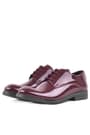 Rakerplus Claret Red Pattent Leather Lace up Oxford Kids Shoes 3020-BORR-B.36