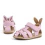 Rakerplus Bunny Genuine Leather Pink Velcro Baby Sandals