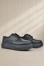 Rakerplus Derby Genuine Leather Black Matte High-Sole Children's Classic Shoes 3024-SC-B-DERİ.31