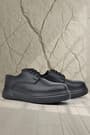 Rakerplus Derby Black Matte Black Sole Children's Classic Shoes 3024-SMSS-B.36