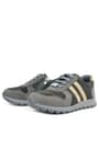 Rakerplus Deri Gri Kum Rengi Fermuarlı Sneaker Spor Ayakkabı 3700-GKM-DERI.31
