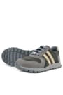 Rakerplus Deri Gri Kum Rengi Fermuarlı Sneaker Spor Ayakkabı 3700-GKM-DERI.31