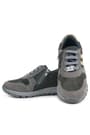 Rakerplus Deri Gri Kum Rengi Fermuarlı Sneaker Spor Ayakkabı 3700-GKM-DERI.31