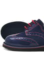 Rakerplus Hidra Patent Leather Suede Navy Blue Lace up Baby Shoes