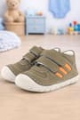 Rakerplus Genuine Leather Khaki First Step Unisex Baby Shoes
