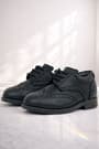 Rakerplus Titan Black Matte Laced Up Baby Boy Shoes