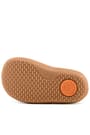 Rakerplus Bob Hakiki Deri Gri Bordo Barefoot Cırtlı Lastikli Bebek Sneaker Ayakkabı