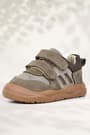 Rakerplus Schaggy Genuine Leather Sand Gray Baby Sports Shoes