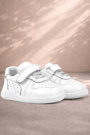 Rakerplus Genuine Leather White Anatomic Baby Sports Shoes