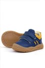 Rakerplus Schaggy Genuine Leather Navy Blue Yellow Baby Sports Shoes
