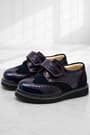 Rakerplus Hidra Navy Blue Patent Leather Velcro Casual Baby Boy Shoes