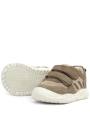 Rakerplus Schaggy Genuine Leather Sand Color Cream Baby Sports Shoes