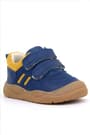 Rakerplus Schaggy Genuine Leather Navy Blue Yellow Baby Sports Shoes