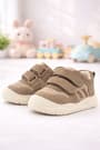 Rakerplus Schaggy Genuine Leather Sand Color Cream Baby Sports Shoes
