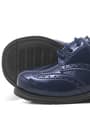 Rakerplus Patent Leather Lace up Sunnah Classic Blue Baby Boy Shoes