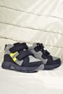 Rakerplus Genuine Leather Gray Black Baby Sports Boots Shoes