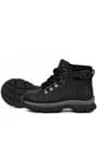 Rakerplus Genuine Leather Black Furry Babies Boots Shoes