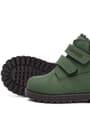 Rakerplus Neson Genuine Leather Green Fur-Lined Velcro Unisex Baby Boots