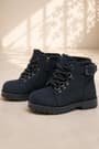 Rakerplus Griffon Genuine Leather Black Zippered Kids Boots 1.21