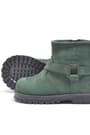 Rakerplus Zippered Genuine Leather Chiron Green Unisex Baby Boots