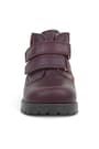 Rakerplus Neson Genuine Leather Claret Red Furry Banded Baby Boots
