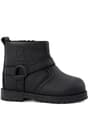 Rakerplus Chiron Genuine Leather Black Zippered Baby Boots
