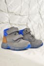 Rakerplus Genuine Leather Gray Tan Nubuck Baby Sports Boots Shoes