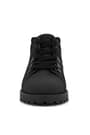 Rakerplus Genuine Leather Black Furry Zippered Babies Boots