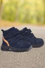 Rakerplus Genuine Leather Navy Blue Banded Sports Baby Boys Boots