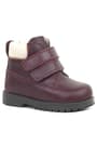 Rakerplus Neson Genuine Leather Claret Red Furry Banded Baby Boots