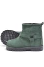 Rakerplus Zippered Genuine Leather Chiron Green Unisex Baby Boots