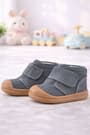 Rakerplus Yoohoo Genuine Leather Gray Unisex Baby Boots