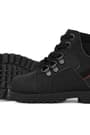 Rakerplus Genuine Leather Black Furry Zippered Babies Boots
