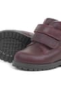 Rakerplus Neson Genuine Leather Claret Red Furry Banded Baby Boots
