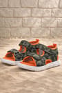 Rakerplus Khaki Camouflage Patterned Velcro Baby Sandal Shoes
