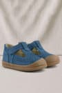 Rakerplus Shaun Genuine Leather Navy Blue Anatomic Baby Sandals