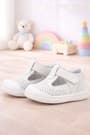 Rakerplus Shaun Genuine Leather White Banded Anatomical Baby Sandals