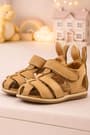 Rakerplus Bunny Genuine Leather Tan Baby Sandals