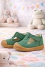Rakerplus Shaun Genuine Leather Green Anatomical Baby Sandals