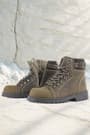 Rakerplus Griffon Genuine Leather Winter Children Sand Color Zipper Boots
