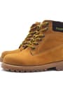 Rakerplus Genuine Leather Comfortable Yellow Zipped Unisex Kids Ankle Boots