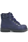 Rakerplus Griffon Children's Zippered Genuine Leather Navy Blue Boots
