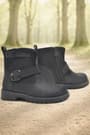 Rakerplus Black Genuine Leather Zipper Kids Boots's Boots