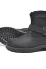 Rakerplus Black Genuine Leather Zipper Kids Boots's Boots
