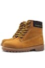 Rakerplus Genuine Leather Comfortable Yellow Zipped Unisex Kids Ankle Boots