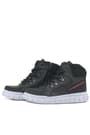 Rakerplus Black Genuine Leather Zippered Kids Boots